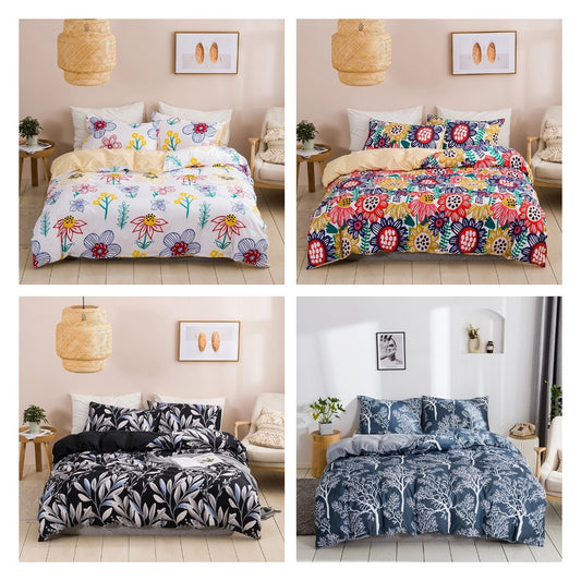 Ensemble de literie avec fleurs