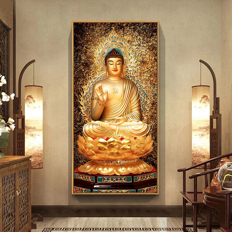 Art mural Golden Buddha
