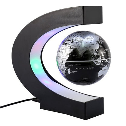 Desk lamp with magnetic floating globe