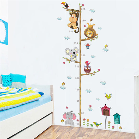 Wall sticker for measuring children's height