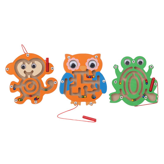 labyrinthe magnetique bois jeu educatif enfant motricite fine