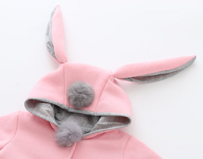 Hooded bunny spring coat - 9 to 24 months
