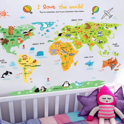 Wall sticker - world map
