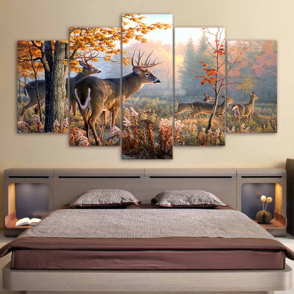 Deer wall art (with or without frame)
