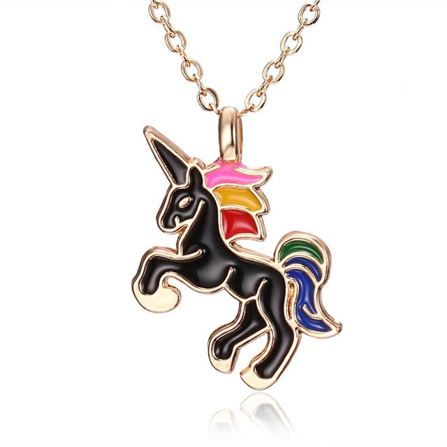 Chain with unicorn pendant - 7 choices