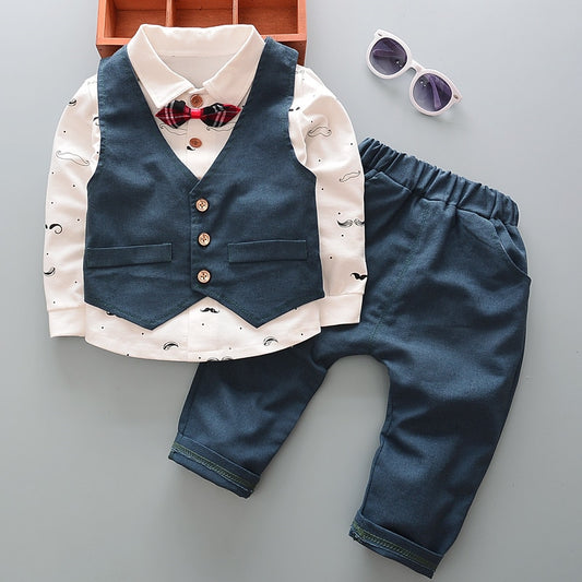 3-piece set, jacket, shirt and pants, 9m to 24 months