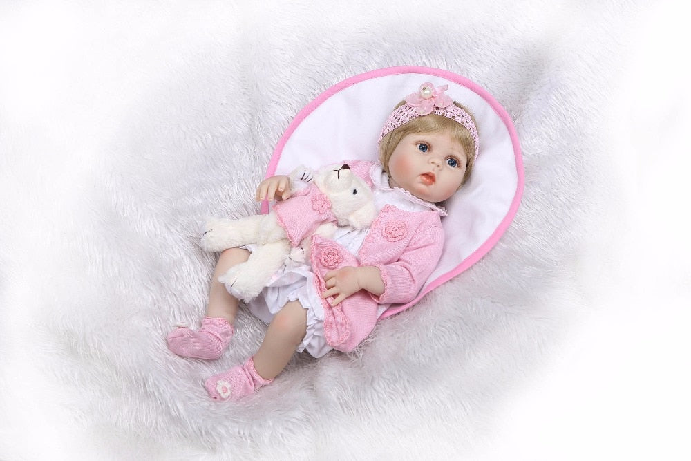 Little princess doll/ 55 cm/ Full silicone