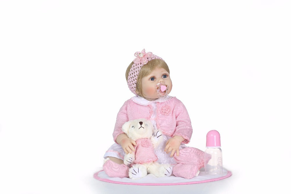 Little princess doll/ 55 cm/ Full silicone