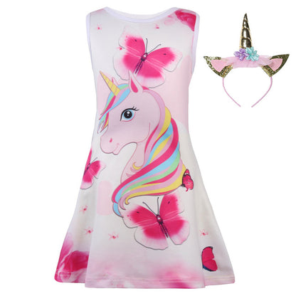 Unicorn dress 4T at 9 years old