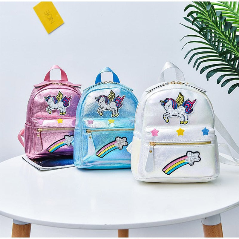 Backpack with unicorn