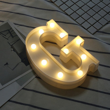 LED letter for wall or shelf