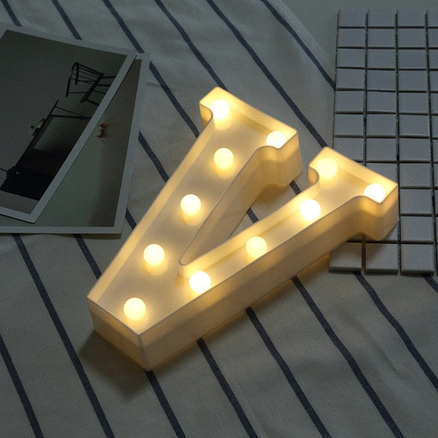 Lettre LED pour mur ou tablette