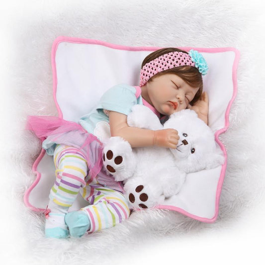 Closed eyes baby Mely - 55cm
