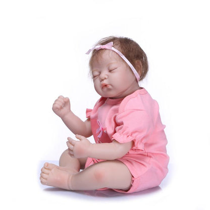 Baby with closed eyes Danyka 50 cm