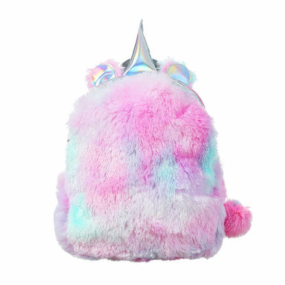 Fur unicorn backpack