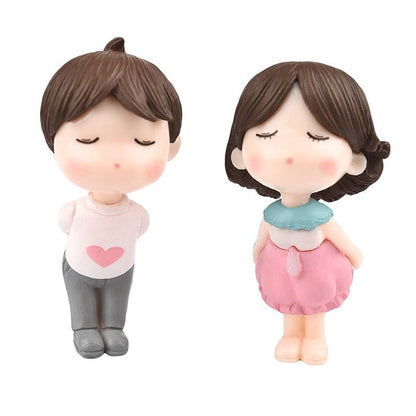 Figurines miniatures amoureux