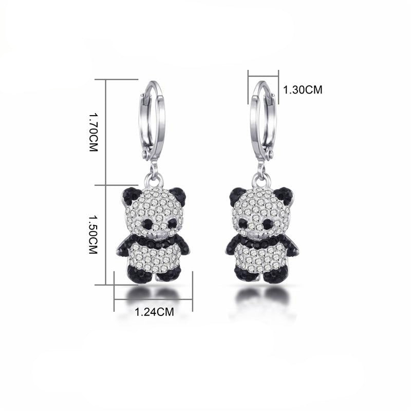 Boucles d'oreilles Panda