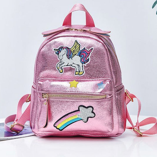 Backpack with unicorn