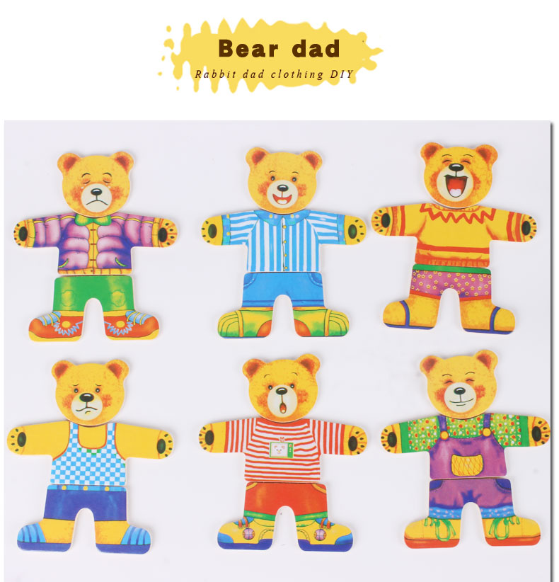 Wooden bear puzzle