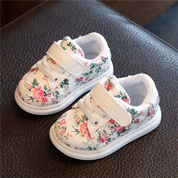 Flowered Shoes/ 2 to 8.5