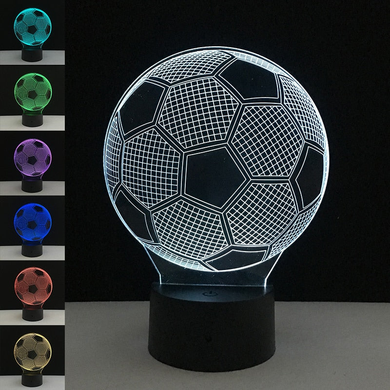 3D LED Soccer Lamp