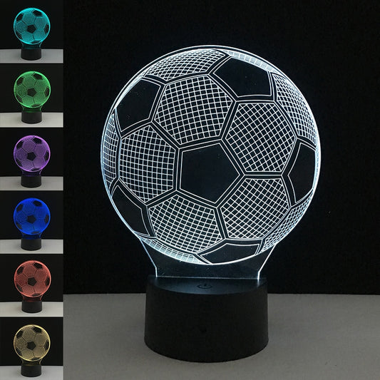 3D LED Soccer Lamp
