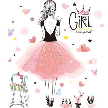 Princess Girl Wall Sticker